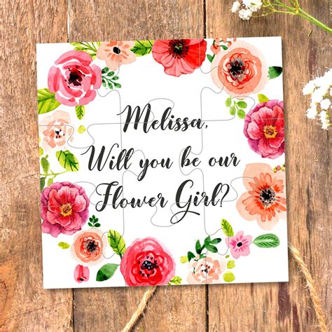 Will You Be My Flower Girl Will You Be Our Flower Girl Ask Etsy