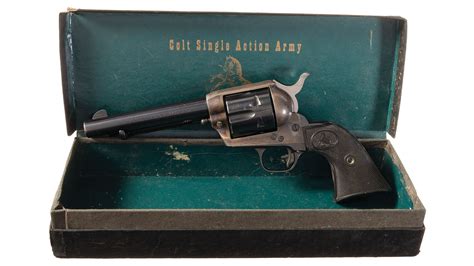 Second Generation Colt Single Action Army Revolver With Box Rock