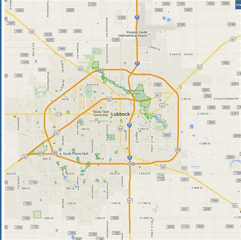 Map Of Lubbock City Political Blank Geography And Road Map
