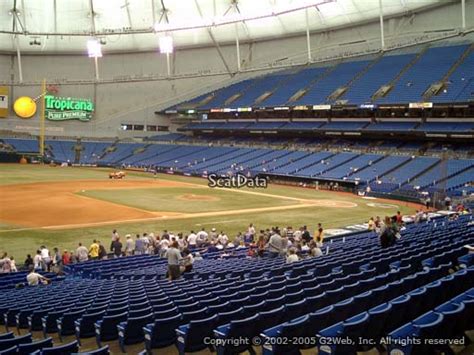 Seat View From Section 125 At Tropicana Field Tampa Bay Rays