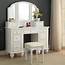Furniture Of America Athy Traditional Makeup Vanity Table With 