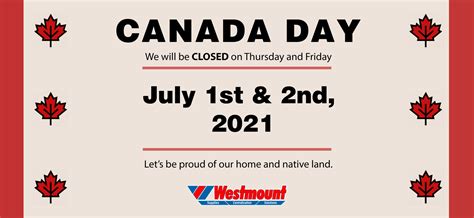 Canada Day Store Hourswsf Westmount Store Fixtureswestmount Store