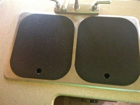 Rv Sink Covers Sink Covers In Black Living Etc Rv Living Tiny