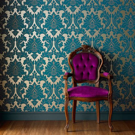 Showcasing a pastel background, it's topped off with scrolling botanical designs for an unobtrusive pattern perfect in any room in your house, from the bedroom to the powder. Designs Like These Are Why Wallpaper is Making a Comeback ...