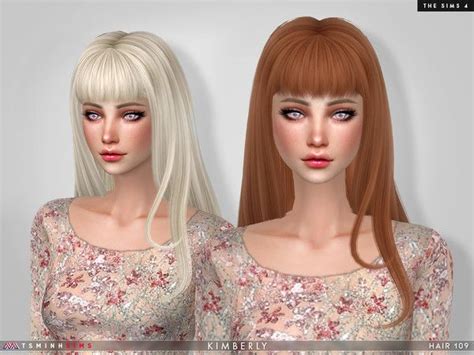 Kimberly Hair 109 By Tsminhsims From Tsr For The Sims 4 Spring4sims
