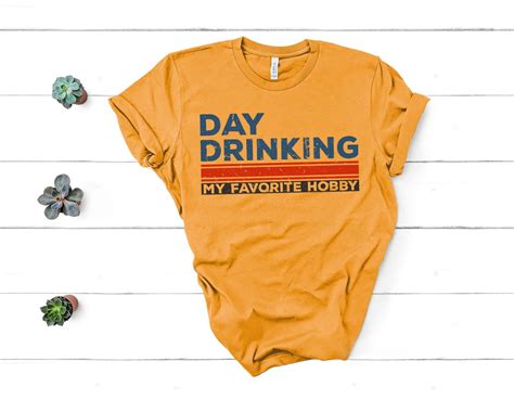 Day Drinking Shirt Retro Drinking T Shirts Graphic Tee Etsy