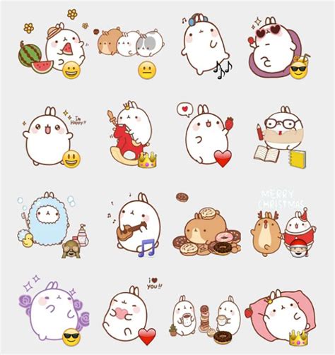 Molang Stickers Set Telegram Stickers Telegram Stickers Em 2019