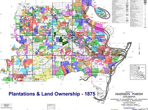 Madison Parish Plantation And Landowners 1875 1979