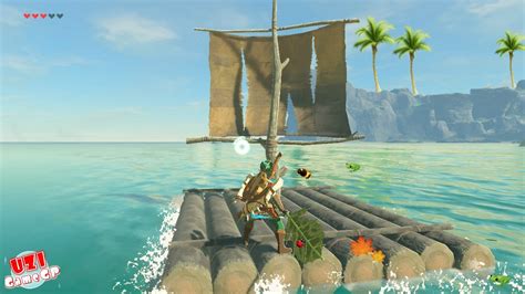 Zelda Breath Of The Wild How To Use The Raft Boat Float With The