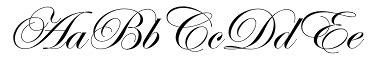 Edwardian script fonts are a popular choice to use for this purpose as they are elegant and classic; Free Edwardian Script Fonts