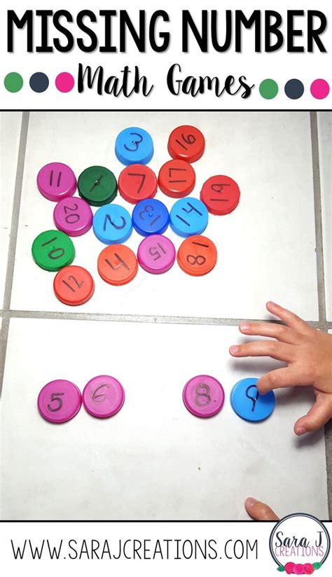 Missing Number Math Games Preschool Math Games Math Activities