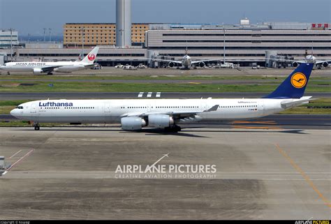 D Aiha Lufthansa Airbus A340 600 At Tokyo Haneda Intl Photo Id