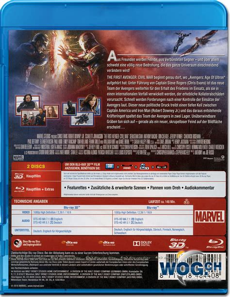 The first avenger civil war. The First Avenger: Civil War Blu-ray 3D (2 Discs) [Blu-ray ...