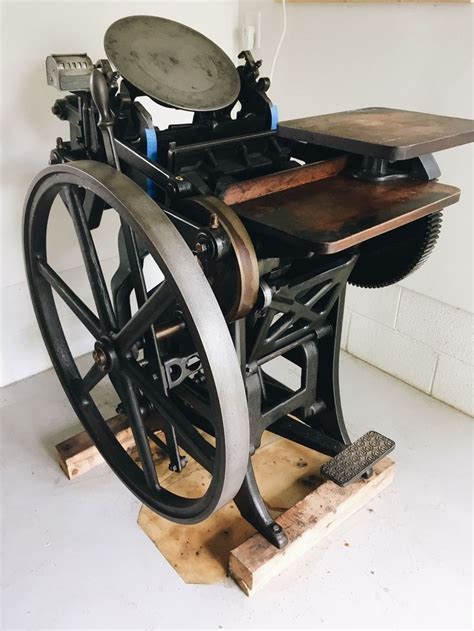 Chandler And Price Candp 8x12 Letterpress New Style With Treadle Furniture