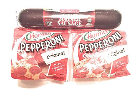 Pepperoni 2 Pack With Summer Sausage Bundle Includes 3 Items Amazon