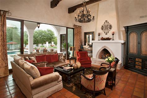 Spanish Colonial Remodel Mediterranean Living Room Phoenix By