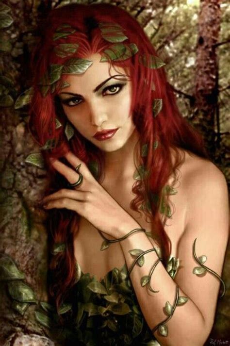 Earth Spirit With Images Poison Ivy Fantasy Women Fantasy Art