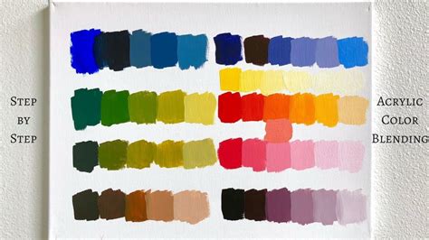 Acrylic Color Mixing Chart Photographic Print For Sale By Cbreier Color Mixing Chart Acrylic