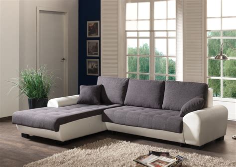 Le canapé d'angle saura répondre parfaitement à vos attentes ! Canapé d'angle contemporain convertible en tissu coloris ...