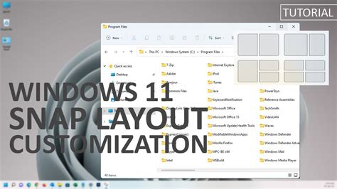 How To Customize Snap Layouts In Windows 11 Youtube