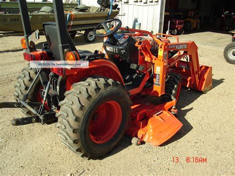 A kubota hydrostatic transmission farm tractor is a good option if you have never used a tractor before. Kubota B7500hsd 4wd Hydrostatic Transmission Diesel With Loader And 60 " Mower