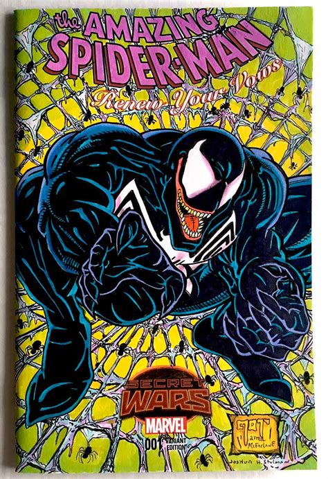 Venom Todd Mcfarlane Homage Sketch Cover By Joshua H Stulman