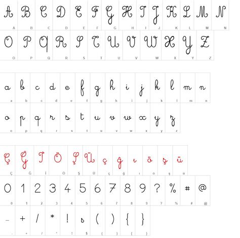 Cursive Standard Font Font
