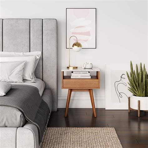 Home Designing 51 Bedside Tables That Blend Convenience And Style In The Bedroom