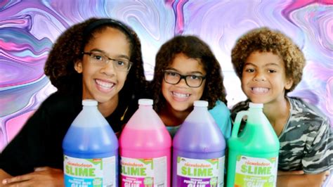 Making Slime With Nickelodeon Glue Gallons Youtube