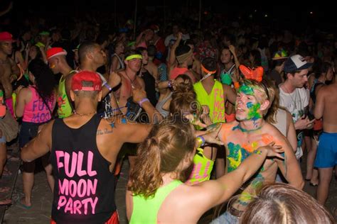 Full Moon Party Thailand Editorial Stock Image Image Of Island