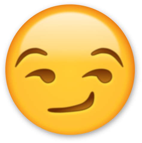 Smirk Emoji Transparent Background Clip Art Library