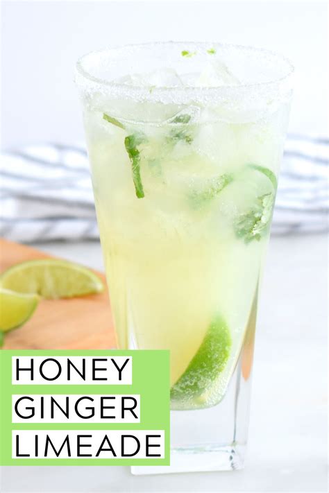 Enjoy A Refreshing Drink Recipe Honey Ginger Limeade It Tastes
