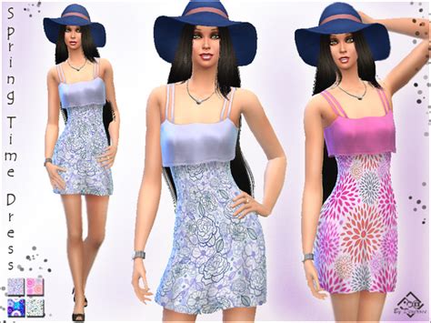 Spring Time Dress By Devirose At Tsr Sims 4 Updates