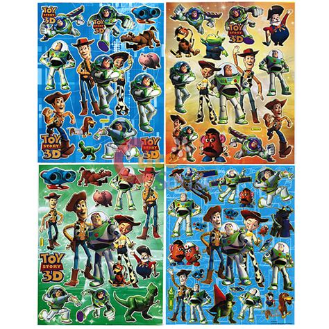 Toy Story Buzz Woody And Jessie Stickers Set 4 Sheets Pre Cut Vinyl Wall Window