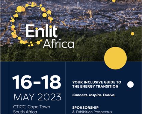 Enlit Africa 2023 Sponsorship Brochure Launches Esi