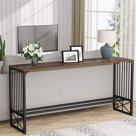 Tribesigns 709 Inch Extra Long Console Table Sofa Table Behind Couch