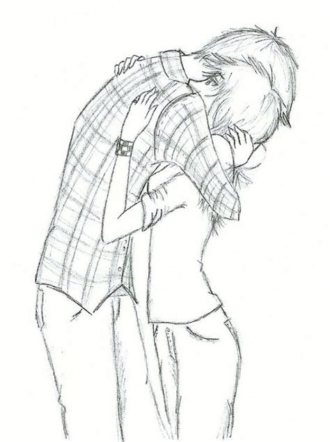 Romantic Couple Hugging Drawings And Sketches Buzz Hugging Drawing Hugging Couple