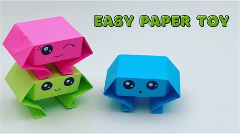 How To Make Paper Toy For Kids Moving Paper Toy Origami Fidget Toy