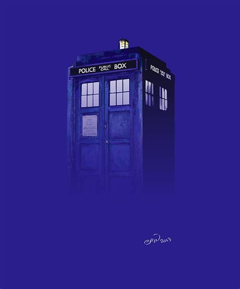 The Tardis Poster By Erin Quinn Tardis Poster Doctor Who Art