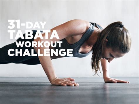 31 Day Tabata Workout Challenge Upmc Myhealth Matters