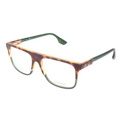 straight brow thick top rectangle frame havana green designer glasses touch of modern