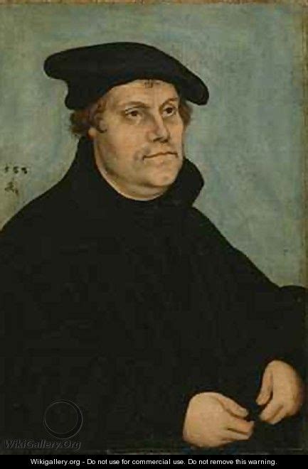 Portrait Of Martin Luther At The Age Of 50 Lucas The Elder Cranach