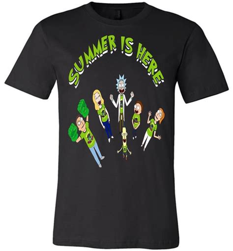 Summer Is Here With Rick And Morty Canvas Unisex T Shirt Check More At