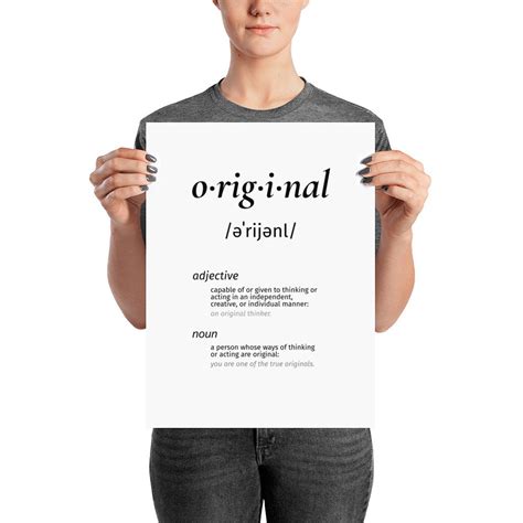 Original Word Definition Art Poster Etsy Singapore