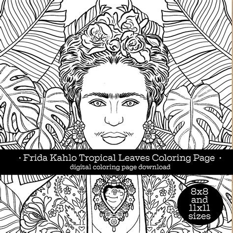 Actualizar Imagen Dibujos Frida Kahlo Para Colorear