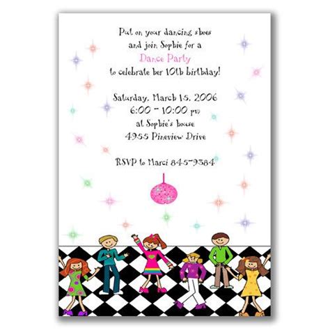 Find the perfect template if so, here is a cool birthday party invitation template. Pin by Amy Bergh Van Alstine on Dance Birthday Party ...