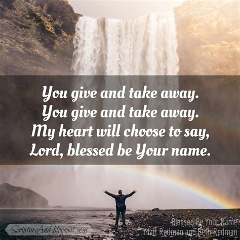 Bible Verses For Blessed Be Your Name