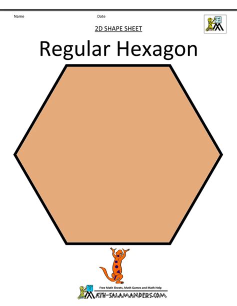 Hexagon Shapes For Kids