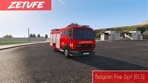 Belgian Fire Truck Fpt Pompiers Belgique Els Fr And Ndls Gta5