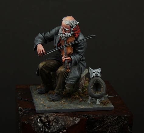 The Old Fiddler By Oliver Honourguard Späth · Puttyandpaint